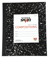 School Smart Flexible Cover Ruled Composition Book, 8-1/2 x 7 Inches, 40 Pages 002043