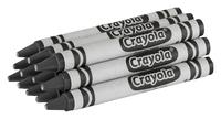 Crayola Large Crayon Refills, Black, Pack of 12 