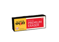School Smart Premium Chalkboard Eraser, 5 x 2 x 1 Inches, Felt, Black/White 009219