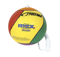 Image for Sportime Max Sports Tetherball, 20-2/5 Inch Diameter, Attached Nylon Rope, Multicolor from School Specialty