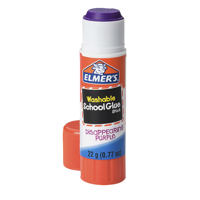 Elmer's Disappearing Purple School Glue Sticks, 0.21 oz Each – King  Stationary Inc