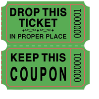 Premier Southern Ticket Roll Ticket, 2 x 2 Inches, Keep This Coupon, 2000 Tickets, Item Number 042474