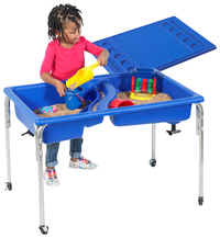 Children's Factory Neptune Activity Table with Lid, 35 x 24 x 18 Inches, Item Number 076090