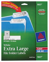 File Folder and File Cabinet Labels, Item Number 078593