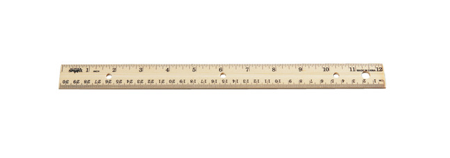 Rulers 4 Pack - Rulers 12 Inch Wood Ruler with Metal Edge Great for School  Cl