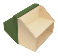 Whitney Brothers 1-Person Reading Nook with Chair and Book Storage, 24 x 29 x 18 Inches, Item Number 082747