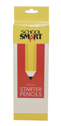 School Smart No 2 Starter Pencils, Hexagonal with Latex-Free Erasers, Pack of 12 Item Number 084449