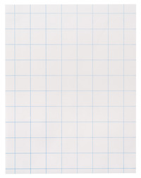 School Smart Graph Paper, 8-1/2 x 11 Inches, 15 lbs, 1 Inch Grids, Pack of 500 085280