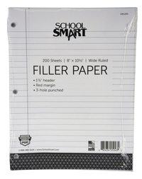 Notebooks, Loose Leaf Paper, Filler Paper, Item Number 085285