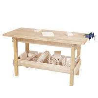 Wood Designs Workbench with Vise Work Pieces, 24 X 44 X 20 in 085994