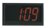 School Smart LED Wall Clock with Remote Control, 7 x 13 Inches, Red Digits 090525