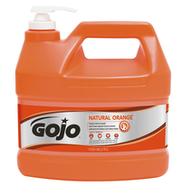Gojo Heavy Duty Pumice Hand Cleaner with Baby Oil, 1 gal, Citrus Scent, Natural Orange, Item Number 1119557