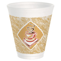 Dart Cafe G Design Hot/Cold Cup, 12 oz, Foam, Pack of 1000, Item Number 1309627