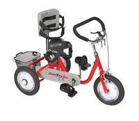 AmTryke Pro Series Foot Cycle with Saddle Seat and Plastic Back, 12 Inches, Item Number 1325947