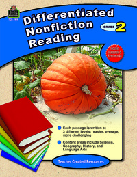 Teacher Created Resources Differentiated Nonfiction Reading Grade 2 1370817