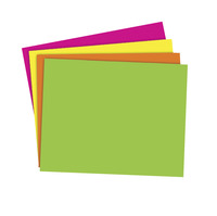 School Smart Poster Board, 11 x 14 Inches, Assorted Neon Colors, Pack of 25 1371699
