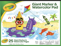 Crayola Heavy Weight Watercolor Pad, 16 x 12 Inches, 25 Sheets Item Number 1402620