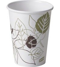 Dixie Foods Pathway Design Hot Cup, 12 oz, Poly-Lined/Paper, White, Pack of 50, Item Number 1406900