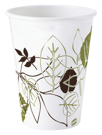 Dixie Foods Pathway Design Hot Cup, 10 oz, Poly-Lined/Paper, White, Pack of 1000, Item Number 1409416