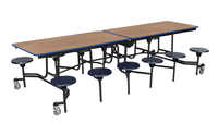 Image for Classroom Select Mobile Table, 12 Stools, Rectangle from School Specialty