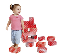 Childcraft Corrugated Building Blocks, Large, Red, Set of 16, Item Number 1435230