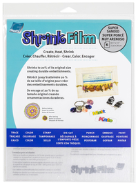 Grafix Sanded Shrink Film, 8-1/2 x 11 Inches, Pack of 50, Item Number 1466228