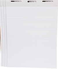 School Smart Ruled Flip Chart Paper, 27 x 34 Inches, 50 Sheets, Pack of 4, Item Number 1467043