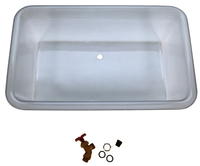 Childcraft Heavy-Duty Plastic Replacement Tub, Clear, 30 x 18 x 8 Inches, Item Number 1485839