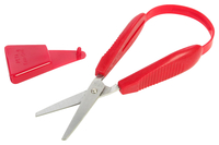 PETA Mini Easi-Grip Scissors, Stainless Steel Blade, Maroon/Red Item Number 1487815