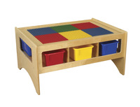 Childcraft Toddler Multi-Purpose Play Table, 6 Assorted Color Trays, 36 x 26 x 18 Inches, Item Number 1539301