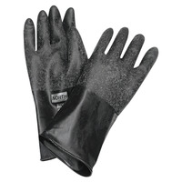 Northern Safety Unsupported Butyl Chemical Protection Gloves, 14 in, Size 10, 17 mil, 1 pair, Black, Item Number 1540835