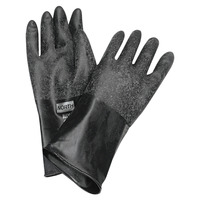 Northern Safety Unsupported Butyl Chemical Protection Gloves, 14 in, Size 9, 17 mil, 1 pair, Black, Item Number 1540837