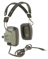 Califone EH-3SV Explorer Binaural Headphones, Light Grey/Beige Item Number 1543847