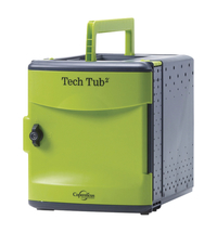 Copernicus Premium Tech Tub2, Holds 6 Devices, 12-1/2 x 16-1/4 x 16-1/2 Inches, Black and Green, Item Number 1566449