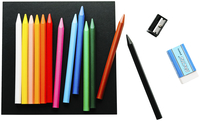 Generals Woodless Colored Pencils, Assorted Colors, Set of 12, Item 1569588