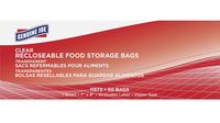 Genuine Joe Recloseable Food Storage Bags, 1-Quart, 1.75mil, Pack of 50, Item Number 1591233