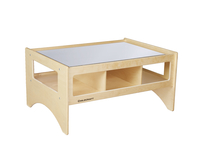 Childcraft Toddler Multi-Purpose Play Table with Mirror Top, 36 x 26 x 18 Inches 1592326