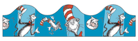 Eureka Dr. Seuss Cat in the Hat Décor Trim, Blue, 37 Inches, 12 Strips, Item Number 1593697