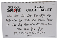 School Smart Chart Tablet, 24 x 16 Inches, Unruled, 25 Sheets 1602562