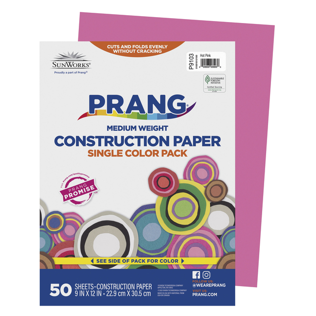 Pink Color Construction Paper - Discount School Supply