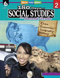Shell Education 180 Days of Social Studies for Second Grade 2004729