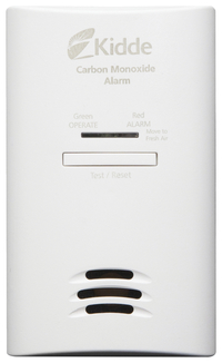 Kidde Fire Carbon Monoxide Alarm -- AC/DC Plug-In Detector, White, Item Number 2009765