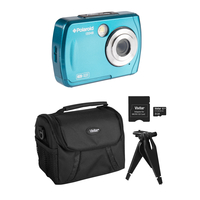 Polaroid 16 Megapixel, Waterproof Camera, Kit, Teal, Item Number 2088305