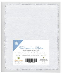 Shizen Professional Watercolor Paper, 9 x 12 Inches, White, 25 Sheets, Item Number 2090748