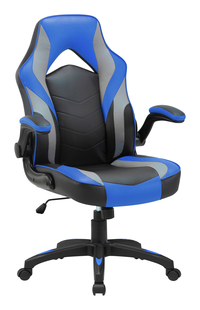 Lorell Gaming Chair, 20 x 19-3/8 x 26-1/8 Inches, Blue/Black/Gray, Item Number 2104004