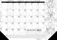 House of Doolittle Recycled Academic Doodle Desk Pad Calendar, August 2023 - July 2024, 18-1/2 x 13 Inches, Item Number 2104114
