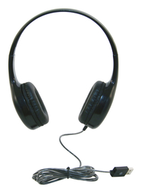Califone KH-08 USB BK On-Ear Headphones, USB, Black 2104616