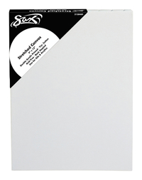 Image for Sax Quality Stretched Canvas, Double Acrylic Primed, 9 x 12 Inches, White from School Specialty