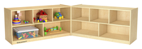 Childcraft Mobile Hide-Away Toddler Cabinet, 95-1/2 x 14-1/4 x 24 Inches, Item Number 296057