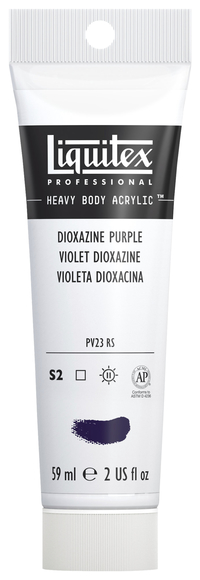 Liquitex Heavy Body Acrylic Paint, Dioxazine Purple, 2 Ounce Tube Item Number 389384
